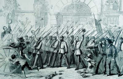 Enthusiastic Reception Given to the British Volunteers for Garibaldi at Naples by Thomas Nast